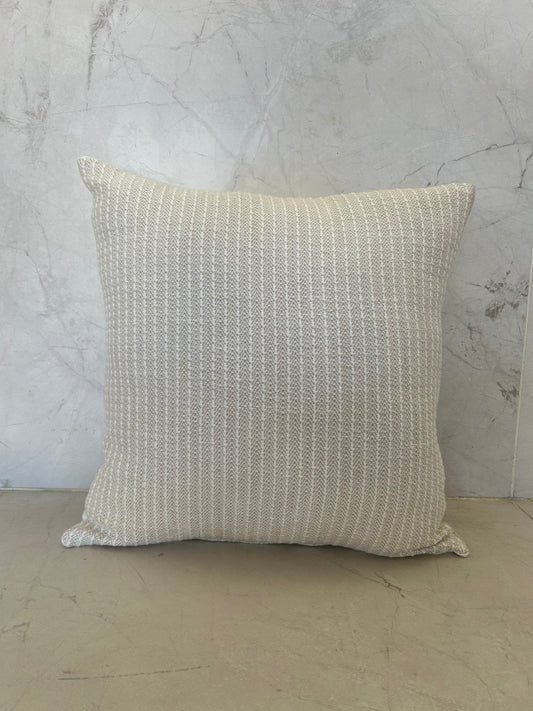 Cream/Beige Stripe Pattern Scatter Cushion