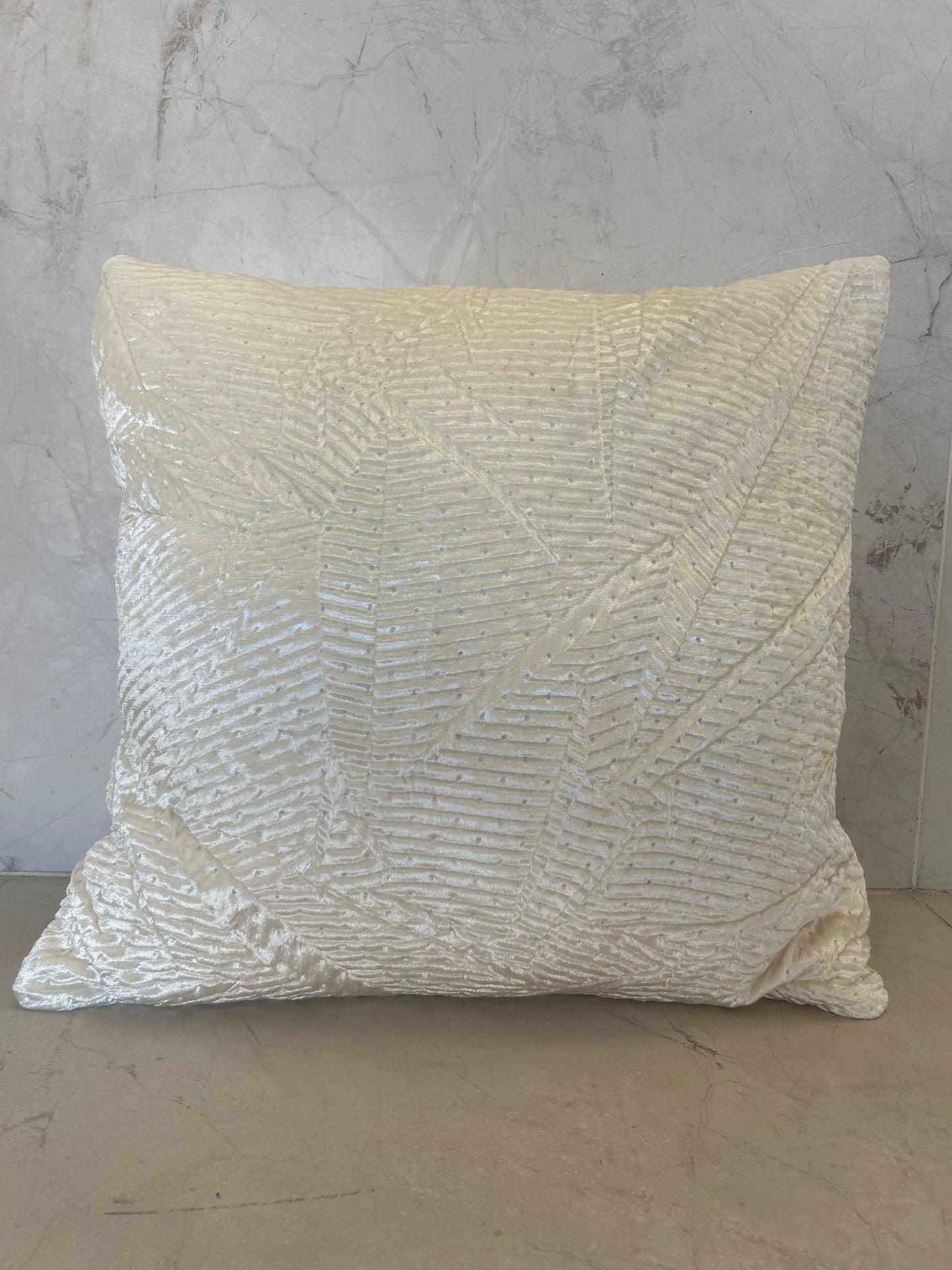 Cream Textured Scatter Cushion
