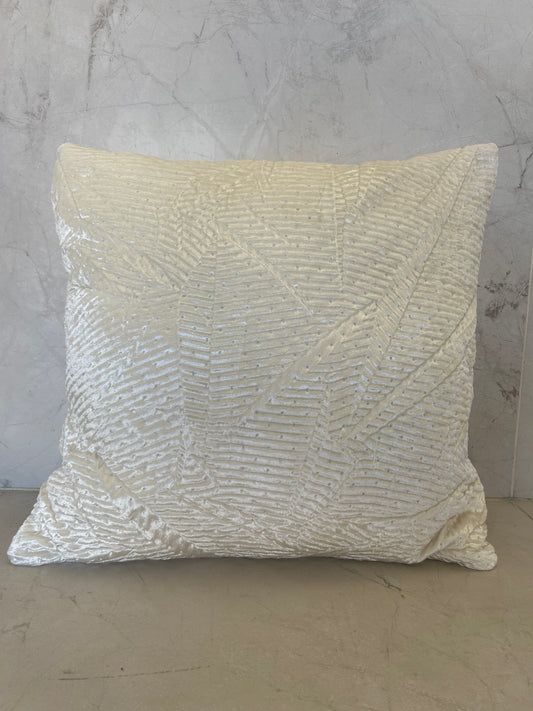 Cream Textured Scatter Cushion