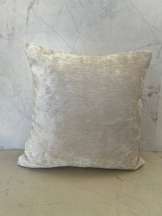 Cream Velour Scatter Cushion