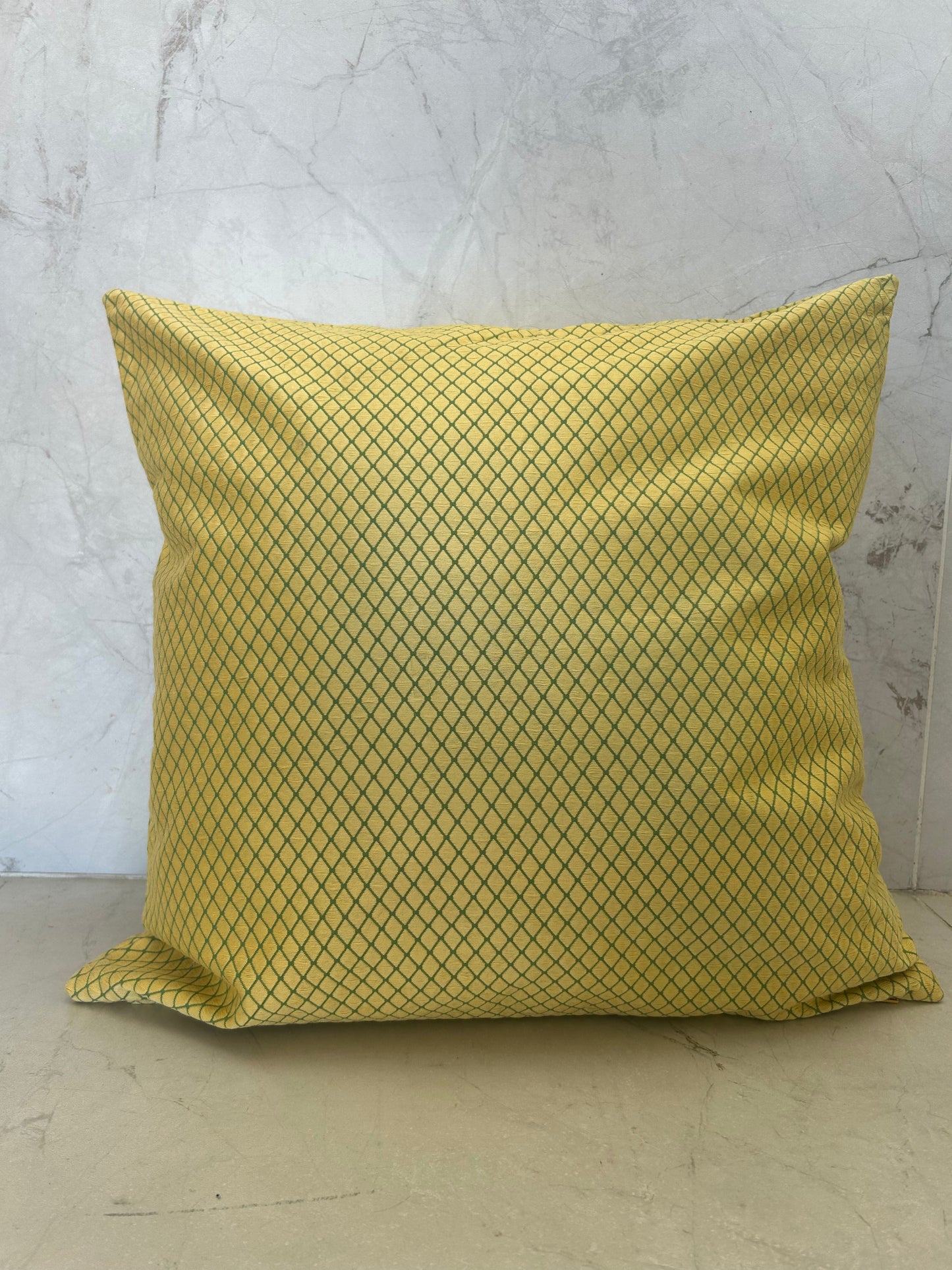 Chartreuse Hexagon Patterned Scatter Cushion