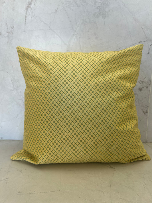Chartreuse Hexagon Patterned Scatter Cushion